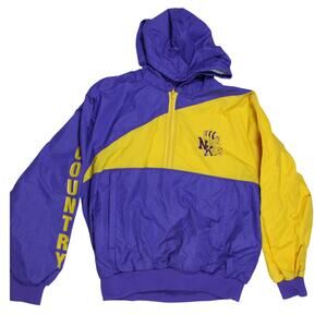 Vintage Viking Track cross country jacket purple yellow sz M windbreaker 80s 90s
